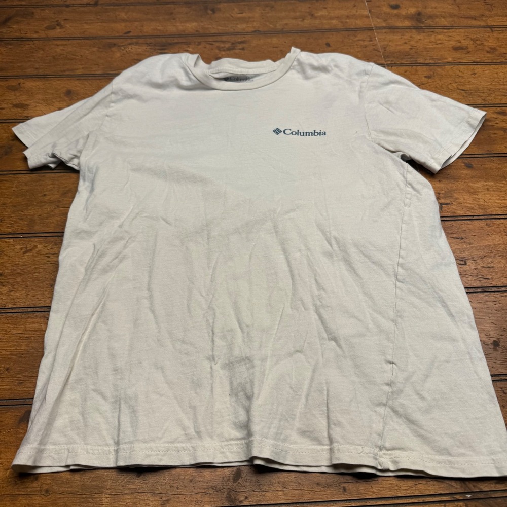 Columbia‎ Mens T Shirt Size M Gray Outdoor Graphic Always Outside Since 1938